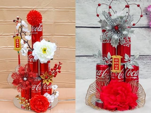 Coca-Cola can towers