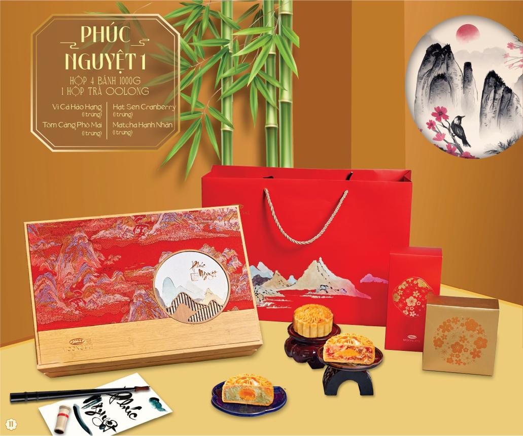 Bibica, Phúc Nguyệt 1 gift box with oolong tea